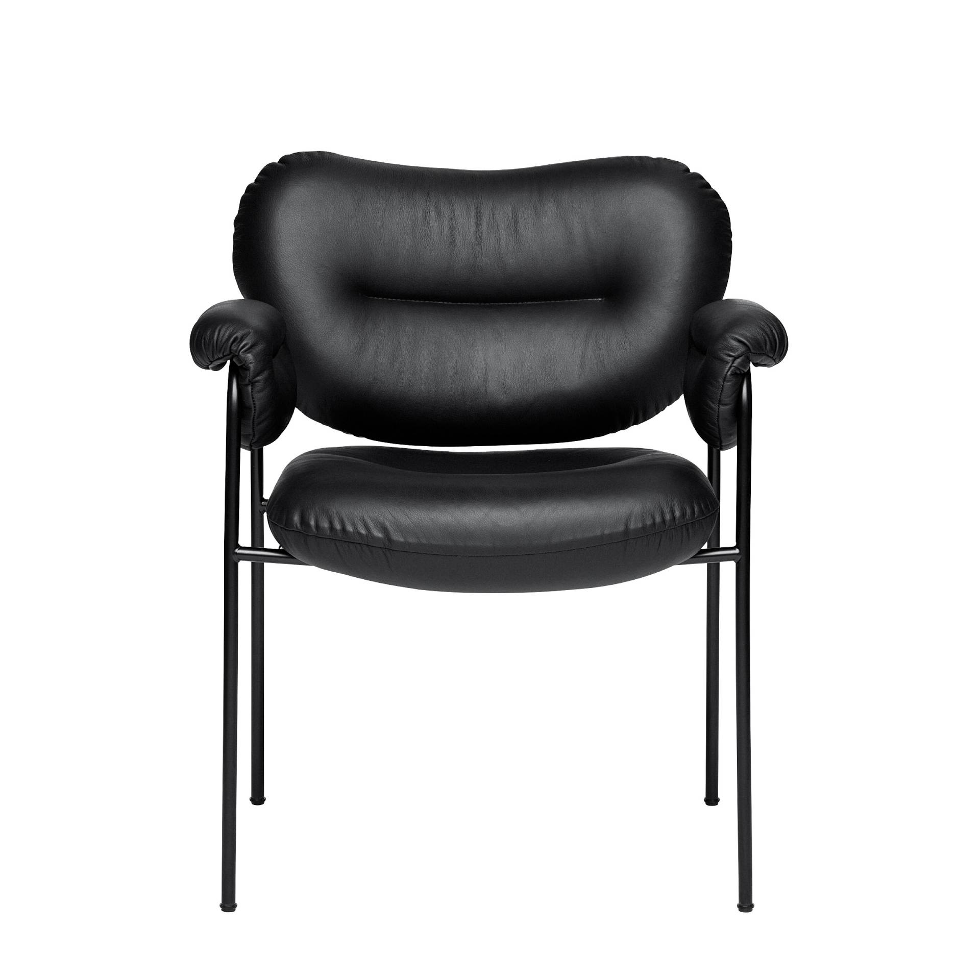 FOGIA // BOLLO DINING CHAIR - DINING CHAIR | ELMOSOFT BLACK 99999 | MATTE BLACK RAL 9005 von FOGIA