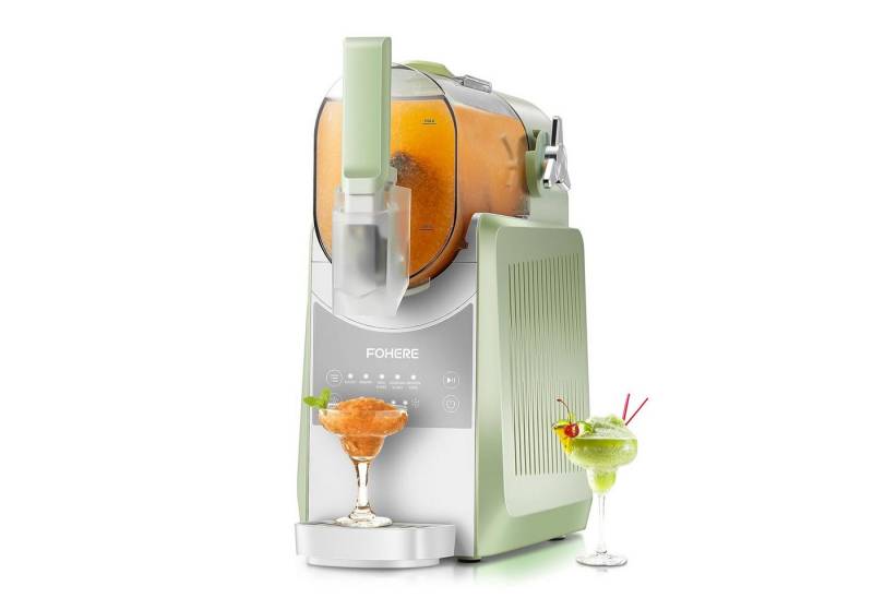 FOHERE Slush-Eismaschine 2.6L Slush Maschine, Selbstreinigung, 5 Programme, 12 Std Keep Cool, 2,6 l, Schnellgefrieren ohne Eis, Bohnengrün FOHERE Slush-Eismaschine 2.6L Slush Maschine, Selbstreinigung, 5 Programme, 12 Std Keep Cool, 2,6 l, Schnellgefrieren ohne Eis, Bohnengrün von FOHERE