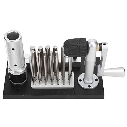 Jump Ring Maker,Edelstahl-Mehrzweck-Metallformungs-Dapping-Set Manuelles Biegen von Ring Maker Ringwerkzeug mit 20 Stück Dornen Schmuckherstellung für Schmuckhersteller von FOKH