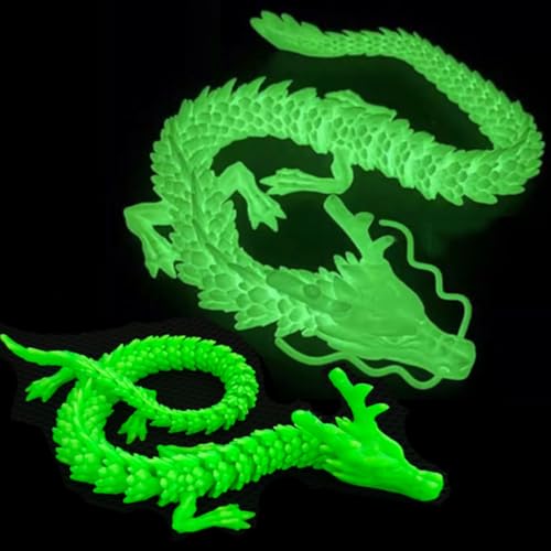 FOLANDO 3D Gedruckter Drachen Glow, 45 cm 3D Druck Drachen Leuchtend voll bewegliche Drachenfigur Flexible Gelenke, fluoreszierend Drachen Heim Büro Deko(leuchtet im Dunkeln) FOLANDO 3D Gedruckter Drachen Glow, 45 cm 3D Druck Drachen Leuchtend voll bewegliche Drachenfigur Flexible Gelenke, fluoreszierend Drachen Heim Büro Deko(leuchtet im Dunkeln) von FOLANDO