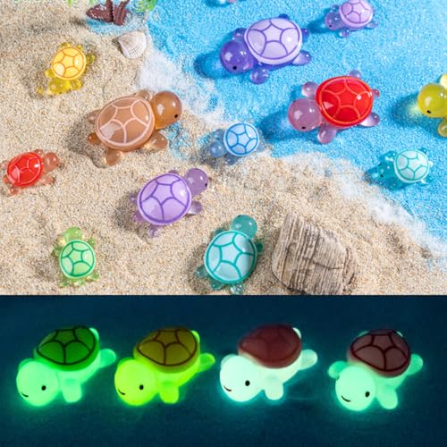 FOLANDO Mini Leuchtende Schildkröte Set, 30 Pcs 3 Größe,Miniatur Schildkröte Deko Im Dunkeln Leuchtend Schildkröten Ornamente Micro Landschaft fluoreszierend Schildkröte Figur Garten Aquarium Deko FOLANDO Mini Leuchtende Schildkröte Set, 30 Pcs 3 Größe,Miniatur Schildkröte Deko Im Dunkeln Leuchtend Schildkröten Ornamente Micro Landschaft fluoreszierend Schildkröte Figur Garten Aquarium Deko von FOLANDO