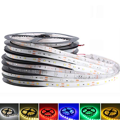 FOLGEMIR 5m LED Strip, Blau 2835 SMD 300 LEDs Streifen, DC 12V, wasserdicht Lichtband, milde Hintergrundbeleuchtung von FOLGEMIR