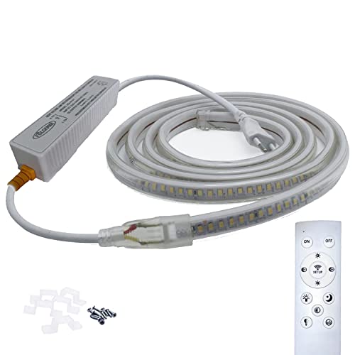 FOLGEMIR 2 Meter LED Band dimmbar flackerfrei, Warmweiß LED Lichtleiste mit 220V Kurzschlussschutz Trafo & 2.4G Wireless Fernbedienung, 2835 SMD 144 Leds/m Strip, IP65 Wasserdicht FOLGEMIR 2 Meter LED Band dimmbar flackerfrei, Warmweiß LED Lichtleiste mit 220V Kurzschlussschutz Trafo & 2.4G Wireless Fernbedienung, 2835 SMD 144 Leds/m Strip, IP65 Wasserdicht von FOLGEMIR