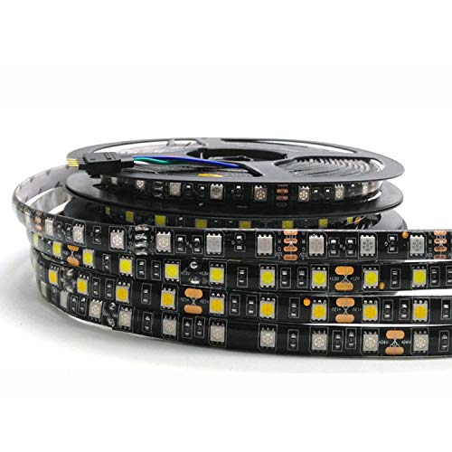 FOLGEMIR 5m LED Strip, Gelb 5050 SMD 300 LEDs Streifen, DC 12V, wasserdicht Lichtband, milde Hintergrundbeleuchtung von FOLGEMIR