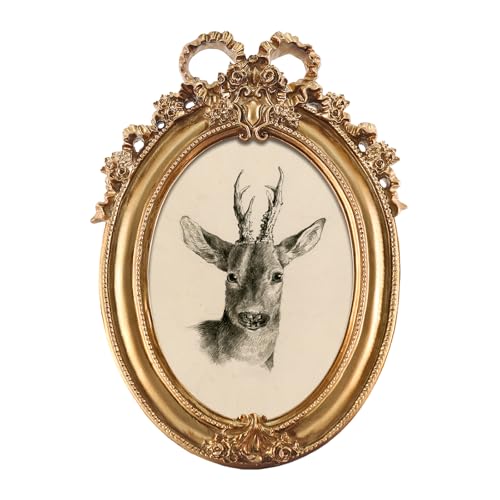 FOLKOR Elch-Wandkunst, rustikale Raumdekoration, flippiges Hirsch-Porträt, Leinwanddrucke mit Vintage-Goldrahmen für Tischregal, Galerie, Wanddekoration, minimalistisches Poster, Gemälde, Kunstwerk FOLKOR Elch-Wandkunst, rustikale Raumdekoration, flippiges Hirsch-Porträt, Leinwanddrucke mit Vintage-Goldrahmen für Tischregal, Galerie, Wanddekoration, minimalistisches Poster, Gemälde, Kunstwerk von FOLKOR