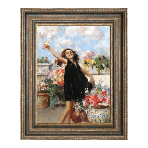 FOLKOR Vintage-Leinwandrahmen für 12,7 x 17,8 cm Kunstdrucke, Ölgemälde, extra breit, kunstvoll, offene Rückseite, Wand-Bilderrahmen für Landschaft, Familie, Tiere, Gedenkporträts, ohne Abdeckung und FOLKOR Vintage-Leinwandrahmen für 12,7 x 17,8 cm Kunstdrucke, Ölgemälde, extra breit, kunstvoll, offene Rückseite, Wand-Bilderrahmen für Landschaft, Familie, Tiere, Gedenkporträts, ohne Abdeckung und von FOLKOR