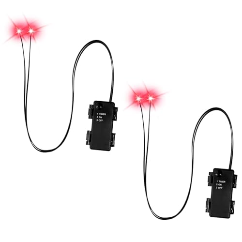 2pcs Kunststoff LED Beleuchtete Halloween Augen Freien wasserdichte Dekore Für Kostüme Maske Und Gruselige Partys Grün Rote Leuchtende Augen von FOLODA