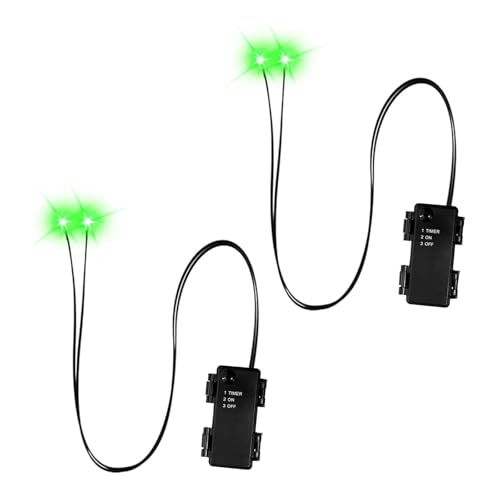 2pcs Kunststoff LED Beleuchtete Halloween Augen Freien wasserdichte Dekore Für Kostüme Maske Und Gruselige Partys Grün Rote Leuchtende Augen von FOLODA
