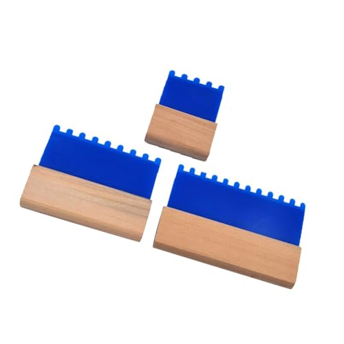 3 Stücke Professionelle Texturkämme Set Tragbar Für Stuccos Und Pflaster Mit Robusten Kunststoffmaterialien Kunststoff Texturing Scraper von FOLODA