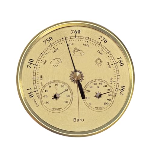 Antike Metallressure Messgeräte Atmosphärische Druckmessgeräte Umweltmonitor Home Office Geschenk 70 Mm 90 108 130 Home Wetterstationen Barometer von FOLODA