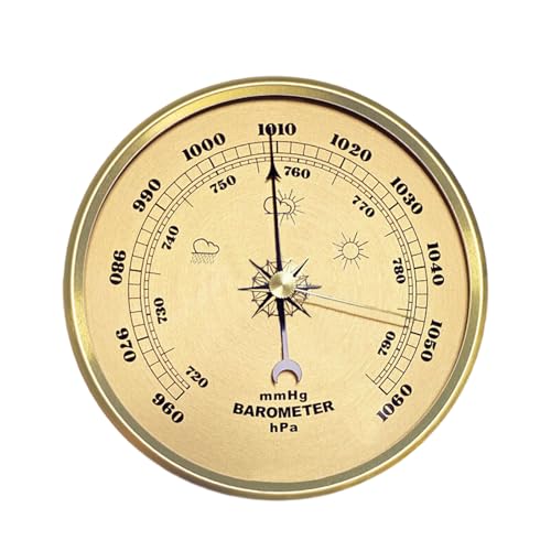 Antike Metallressure Messgeräte Atmosphärische Druckmessgeräte Umweltmonitor Home Office Geschenk 70 Mm 90 108 130 Home Wetterstationen Barometer von FOLODA
