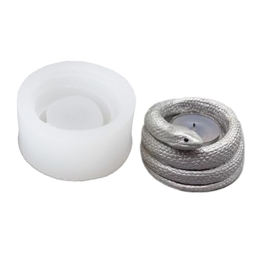 Candlestick Harzformen Spulen Schlangenkerzenhalter Formen Snake Silicon Für Party Home Decor Outdoor Outdoor Nicht Stick Teelicht Harz Silikonform von FOLODA
