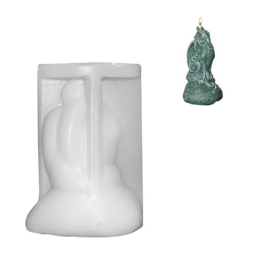 Dragon Silikonform Gips Duft Kerzenharz Formen Aromatherapys Kerzenepoxid Gussformen Tierdekoration Drachen Kerzenform von FOLODA