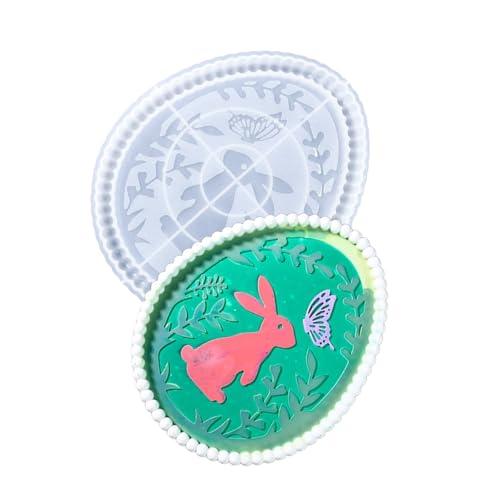 Einfach Freisetzungsschale Flexibel Und Hitzebeständiges Silikonform Mit Kaninchendesigns Für Künstlerische Und Bastelige Enthusiasten Aufbewahrungsbox von FOLODA