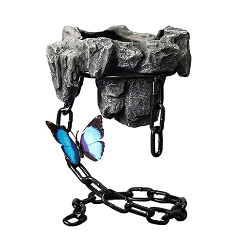 Eisenkette Suspended Blumentopf Metall Blumenbehälter Organizer Accessoire Für Festival Holiday New Year Party Supplies Töpfe von FOLODA