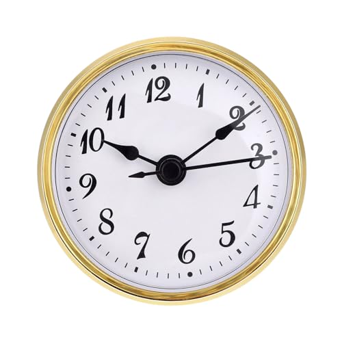 FOLODA 70 Mm Eingebettete Taktmechanismus Gold Plastikrahmen Metall Gesicht Schnellinstallation Für Uhren Und Schwarz Metalluhr Hände von FOLODA