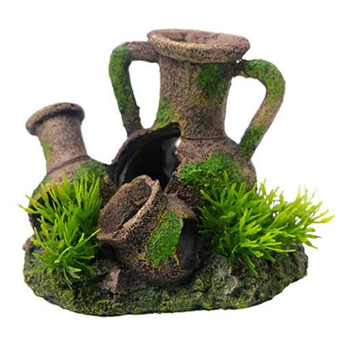 FOLODA Aquarien Handwerk Künstliche Alte Glas Crock Dekorationen Fischtanks Lieferungen Meeres Kunsthandwerk Dekorationen Fischtank Ornamente von FOLODA