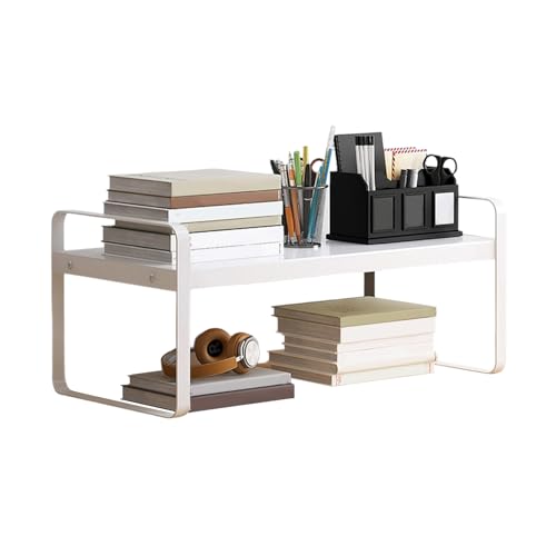 FOLODA Desktop Metallregal Stapelbarer Schreibtisch Organisator Platz Sparen Desktop Bücherregal Dekorative Bücherregal Für Home Office Organizer FOLODA Desktop Metallregal Stapelbarer Schreibtisch Organisator Platz Sparen Desktop Bücherregal Dekorative Bücherregal Für Home Office Organizer von FOLODA