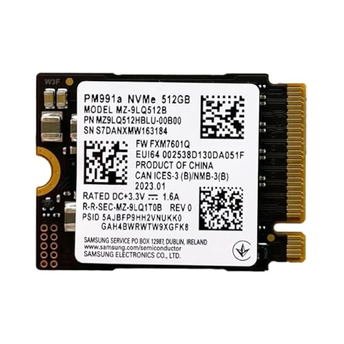 FOLODA Erweitern Sie Ihren Speicher PM991 512 GB 2230 Nvme M.2 SSD aktualisiert Ihren Laptop oder PC für erhöhte Kapazität, 512 GB Ersatz, große Speicherkapazität von FOLODA