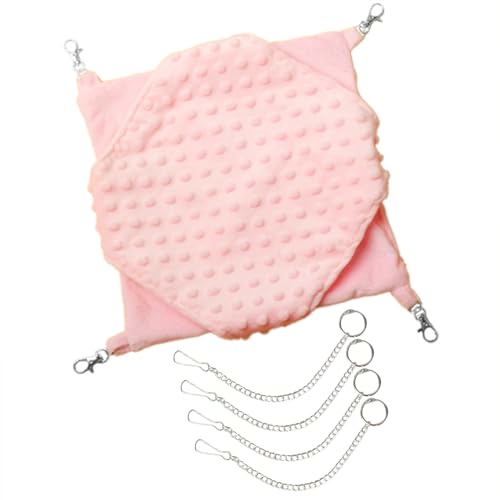 FOLODA Hanging Sleeping Cage Nest Für Meerschweinchen Chinchillas Schlafkäfigzubehör Zuckergläubiger Hängematte Warmes Bett Kleines Hängende Hängematte Hängematte von FOLODA