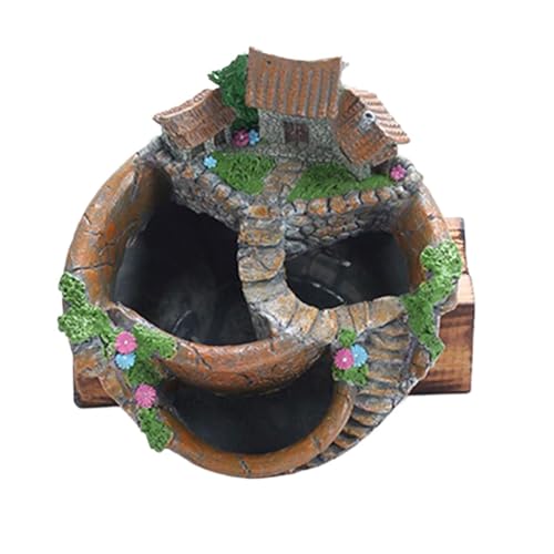 FOLODA Harz Pflanzer Blumenpotsbehälter Für Wohnraum Balkon Garten Succulents Bonsais Display Creative Office Decoration Desk Organizer Tablett von FOLODA
