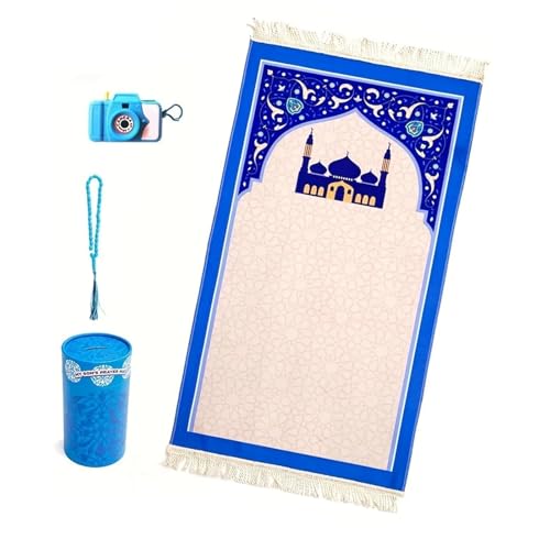 FOLODA Islamik Muslime Weiche Kinder Gebetsmatten Tragbare Reise Gebetsteppiche Nonslip Printeds Verehrt Mats Eid Geschenke von FOLODA