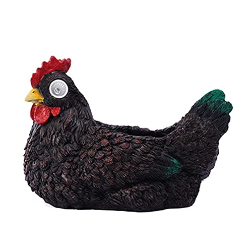 FOLODA Outdoor Solar Hen Rasen Leichte Hinterhof Ornamente Lampengarten Dekorieren Leichte Cartoon Hühner Lampe Rasengarten Ornamente Hen Bauernhaus Outdoor Handgefertigtes Harz Skulptur FOLODA Outdoor Solar Hen Rasen Leichte Hinterhof Ornamente Lampengarten Dekorieren Leichte Cartoon Hühner Lampe Rasengarten Ornamente Hen Bauernhaus Outdoor Handgefertigtes Harz Skulptur von FOLODA
