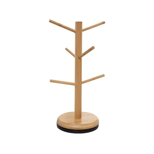 FOLODA Robuste Baumform Holzbecherhalter Stabiler Holzbecher Display Ständer Baumform Dekorative Für Bäckerei Cafe Display Ständer von FOLODA