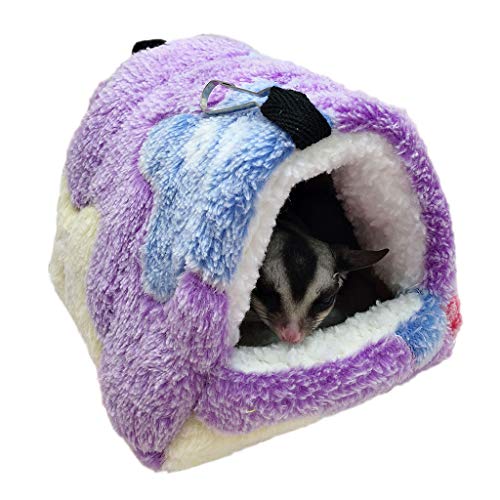 FOLODA Süße Meerschweinchen Hamster Hängende Hängematte Warme Bett Weiche Matte Kleine Haustierkäfig Verstecktunnelhöhle Für Rattenfrettchen Schwein Squirre Hamster Nest Papagei Schnubel Zelt Papagei von FOLODA