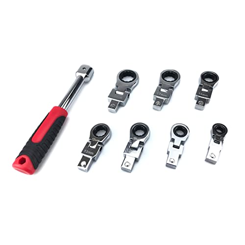 Tragbarer Ratschenschlüssel Schüttelte Austauschbarer Kombination Eingestellt Rotatable 180 ° Abnehmbare Flexible Drehmoment Spanner Ratchet Schraubenschlüssel Set Metrik von FOLODA