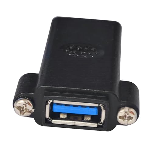 FOLODA USB3.0 Weibliche Bis Weibliche Erweiterungsexteder Koppler Adapter Mit Panel Mount Loch Extender Konvertern Für Desktop von FOLODA