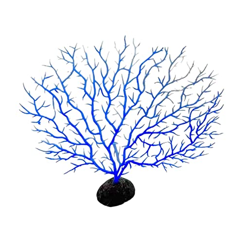 Faux Corals Decors Künstliche Korallen Zweig Dekore Dekore Sea Lüfterdekorationen Aquarien Ornament Fischtanks Landschaft Faux Korallenriff von FOLODA
