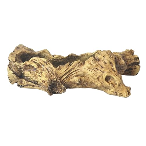 Garten Vintage Holz Look Blumentöpfe Imitation Pflanzer Verbesserung Der Schönheit Der Pflanze Für Sukkulenten Die Natürliche Ästhetische Nachahmung Stümpfe Verbessern von FOLODA