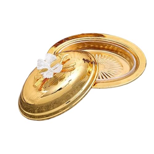 Goldene Europäische Obstplatte Dekorative Küchentheke Snacks Tablett Metall Handwerksmänne Butter Teller Lagerhalter Metall Küche Servierschale von FOLODA