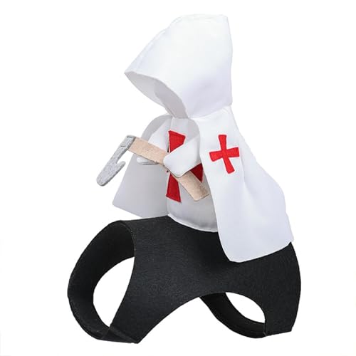 FOLODA Killers Themen Haustier Funny Kostüm Kätzchen Cosplay Dress Up Killers Kleidung Für Welpen Kätzchen Halloween Partyzubehör Haustier Halloween Kostüme Für Katzen von FOLODA