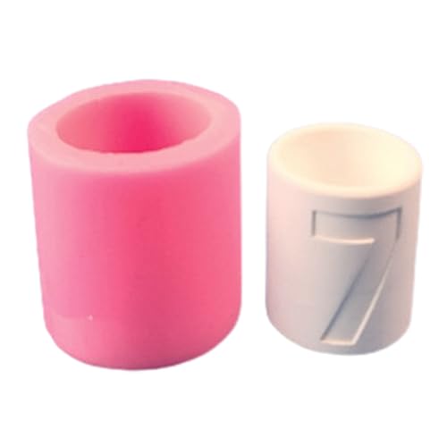 Kompaktnummer Kerzenhalter Silikonform Deliate Kerzenhalter Silikonform Zum Erstellen Von Einzigartigen Zement Home Dekors Nummer von FOLODA