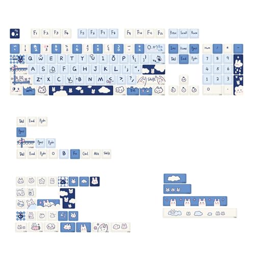 MDA Profil Tastenkappen Dicke PBT Tastenkappen Set Für 151 Tasten Nette Tier Tastenkappen Verschleißfest Für Mechanische Keyb Rosa Xda Tastenkappen von FOLODA