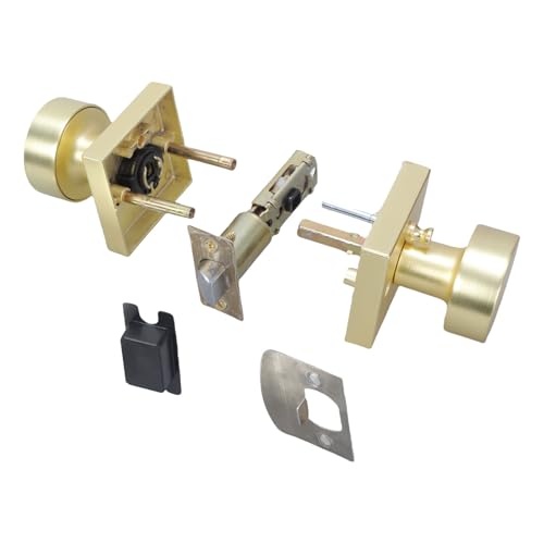 Mehrzweck Nicht Klickbare Goldene Türknöpfe Mit Satins Messing Finish Bequem Für Zugängliche Raum Täglich Lässige Nutzung Zink Legierungs Tür Hardware von FOLODA
