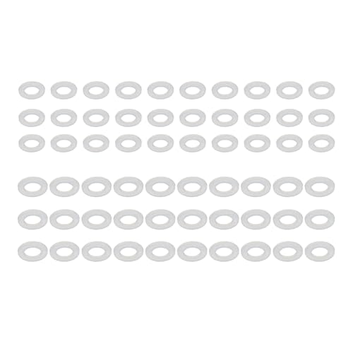 Packung 60 Nylon Waschmaschinen Möbelbauteile Weiße Robuste Abstandshalter Für Handwerksprojekte Und Professionelle Reparaturen Türscharnierabstandhalter von FOLODA