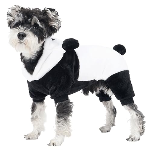 Panda Hundepullover für Hunde bis große Hunde für den Außenbereich, winddicht, dick, Sweatshirt, Halloween, Hunde-Kapuzenpullover von FOLODA