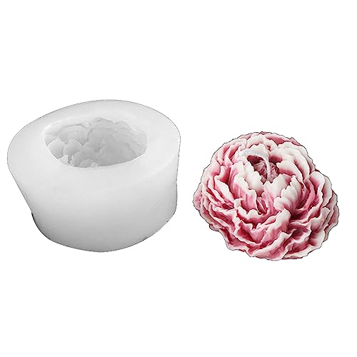 Pfingstrosenform Seife Formen Blumenseife Silikonform Handgefertigte Kerzenform Epoxy Harzkuchen Schokoladendekorationen von FOLODA