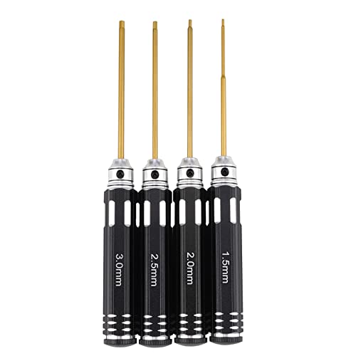 Professioneller Schraubendreherwerkzeuge Kit Sechskantschraube Treiber Für Modelle 1 5 Mm 2 0 Mm 2 5 3 0 4 Stück/Set Stahl Sechskant von FOLODA