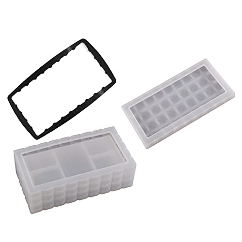 Quadratische Rechteckige Behälterharzform Speicherplatte Form Silikon Organizer Form Für Epoxidharzmarkets Quadratische Rechteckige Speicherbox Für Epoxid von FOLODA
