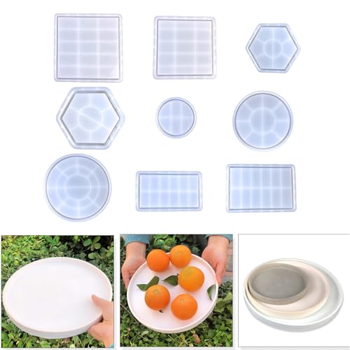 Quadratische Tassen Tablett Gussform Leicht Zu Reinigen Silikonform Vielseitige Untertassenform Form Handgefertigt Home Dekorationen Kerzenherstellung von FOLODA