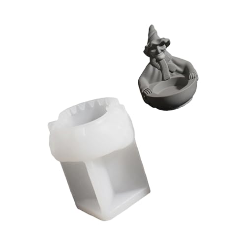 Schädel Witch Silicone Kerzenhalter Form Einfach Demolding Für Candlestick Halloween Party Dekoration Epoxy Harz Projekt Halloween Silicon Formen Kerzenhalter von FOLODA