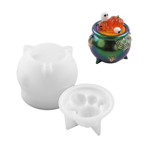 Silikonform Süßigkeiten Gläser Formen Geeignet Für Epoxidharzguss Hexenkessel Kunsthandwerk Und Partydekoration Halloween Candy Container Schimmel Silikonform Süßigkeiten Gläser Formen Geeignet Für Epoxidharzguss Hexenkessel Kunsthandwerk Und Partydekoration Halloween Candy Container Schimmel von FOLODA