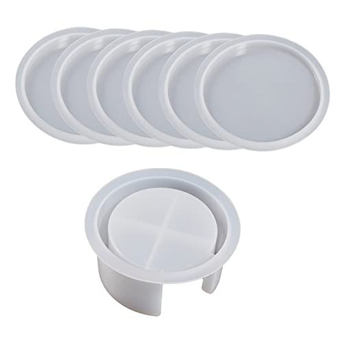 Untersetzer Harzform Set Coasters Storage Box Form Runde Silikonharzform Für Epoxidharz Tasse Mattart Kunsthandwerk Ständer Silikonform Untersetzer Harzform Set Coasters Storage Box Form Runde Silikonharzform Für Epoxidharz Tasse Mattart Kunsthandwerk Ständer Silikonform von FOLODA