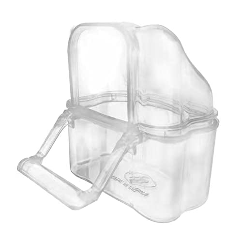 FOLODA Vogelfutterrohr Für Wellenloser Kanarischer Papageienfink Shot Nahrungsbehälter Lebensmittelqualität Kunststoff Installieren von FOLODA