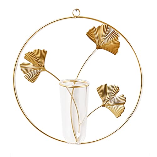 FOLODA Wandhängepflanzen Vase Mit Eisenständer Geometrische Glashydroponic Pflanzer Hydroponischer Pflanzer Topf von FOLODA