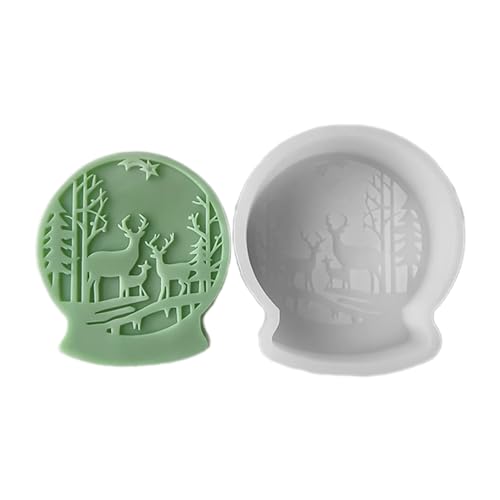 Wiederverwendbare Silikonform Weihnachtskugel Form Kerzenform Kreative Aromatherapys Herstellen Von Schimmelfestdekoration Versorgung Silikon Kerze von FOLODA